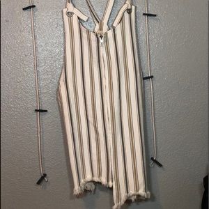 Asymetrical overall dress